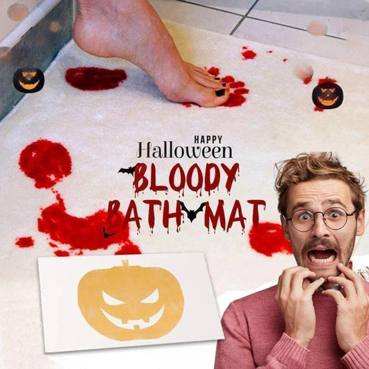 🎃Halloween Bloody Color Changing Bathroom Mats🩸Halloween Horror Appearance🩸