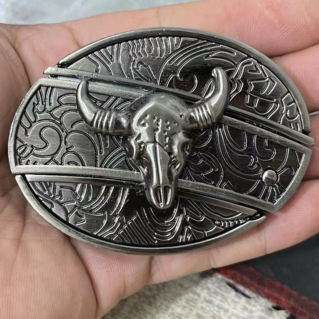 🔥🔥LAST DAY: 50% off Western Fashion Belts Made of Genuine Leather with Knife-Daisy Buttons