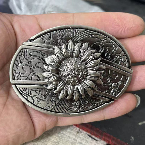 🔥🔥LAST DAY: 50% off Western Fashion Belts Made of Genuine Leather with Knife-Daisy Buttons