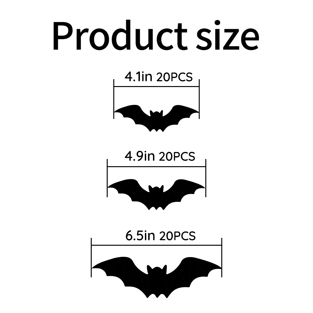 🦇👻3D bat light🎃 Detachable for Halloween party🎉