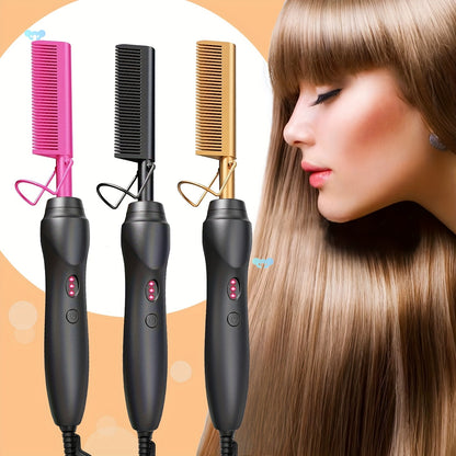 🔥Hot Comb Hair Straightener Electric Copper Comb Portable Travel - Last Day 60% OFF