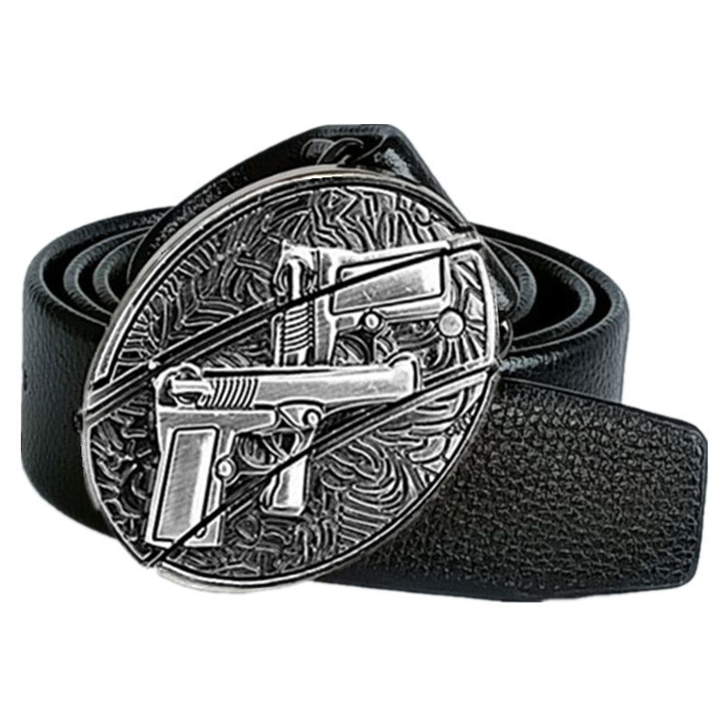🔥🔥LAST DAY: 50% off Western Fashion Belts Made of Genuine Leather with Knife-Daisy Buttons