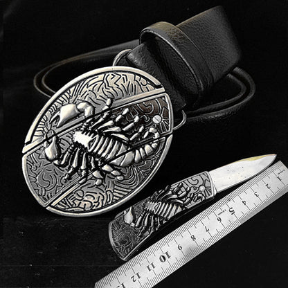 🔥🔥LAST DAY: 50% off Western Fashion Belts Made of Genuine Leather with Knife-Daisy Buttons