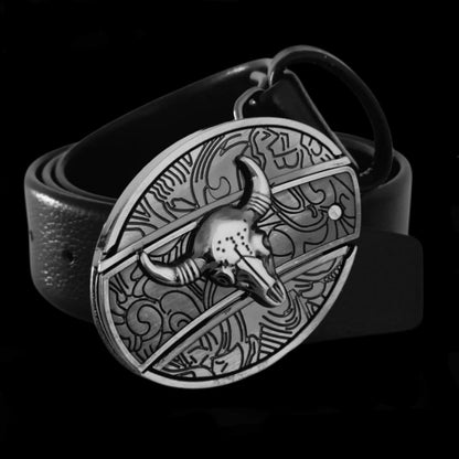 🔥🔥LAST DAY: 50% off Western Fashion Belts Made of Genuine Leather with Knife-Daisy Buttons