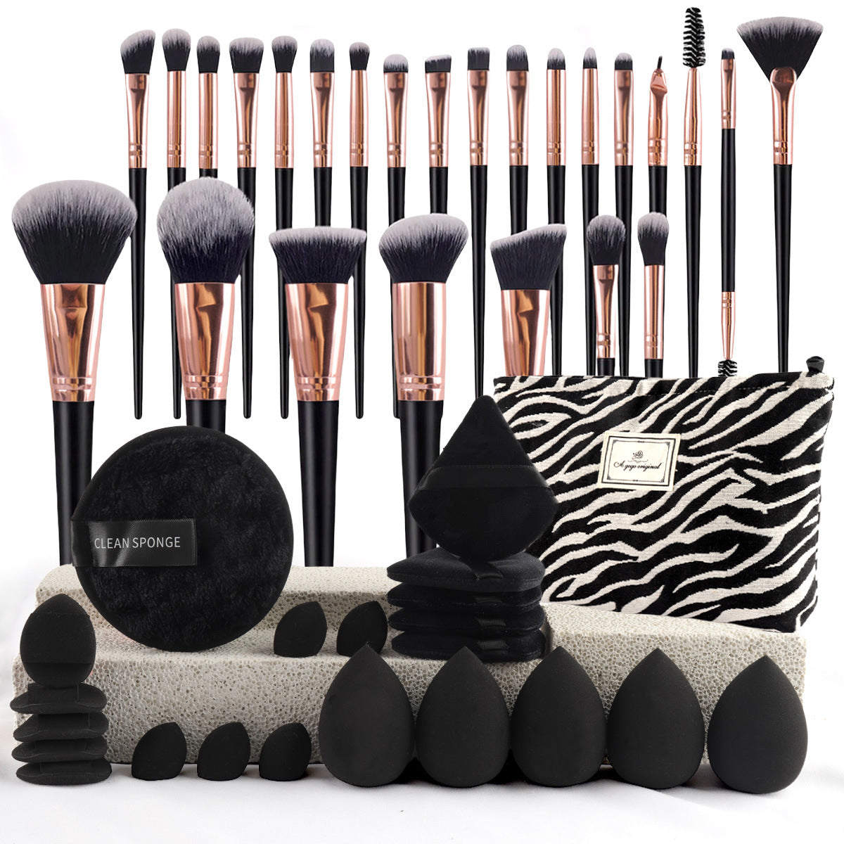 💝42 Pcs pink makeup tool set🎀One-click makeup application solves all makeup problems💄💖