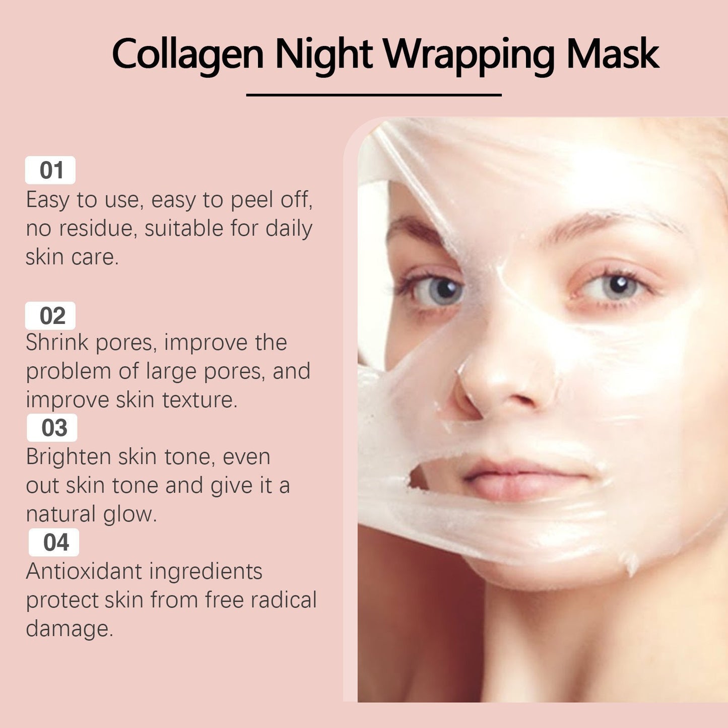 💖Collagen Exfoliating Mask – Deep Clean & Korean Skincare Radiance
