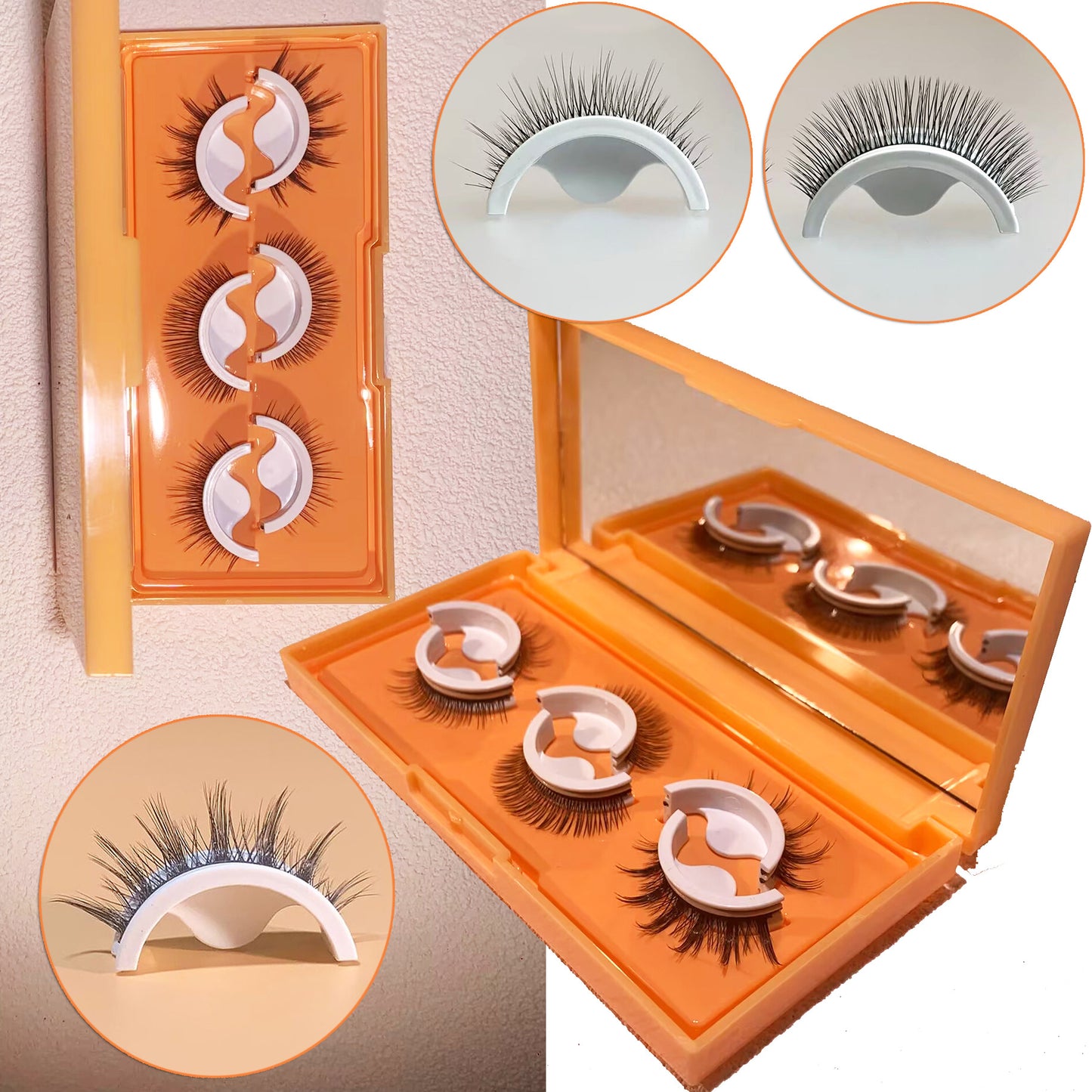 ✨New Self-Adhesive Natural False Eyelashes