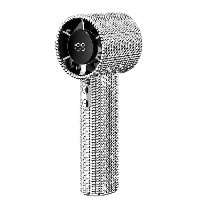🔥S5 Full Diamond Luxury Craftsmanship Portable Handheld Turbo Fan