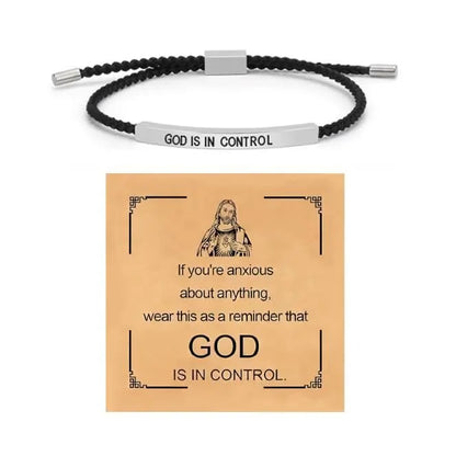Inspire Bracelet 🙏GOD IS IN CONTROL🙏 - Elegant Design with Unique Patterns and Letters