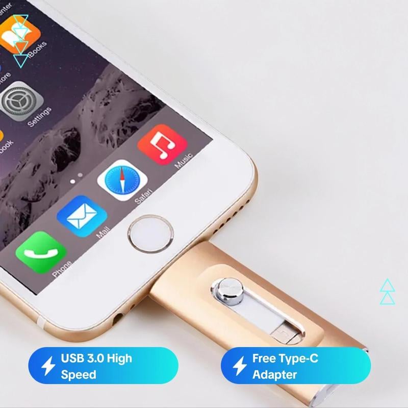 ⚡3-in-1 Flash Drive for Android Phone/PC and More