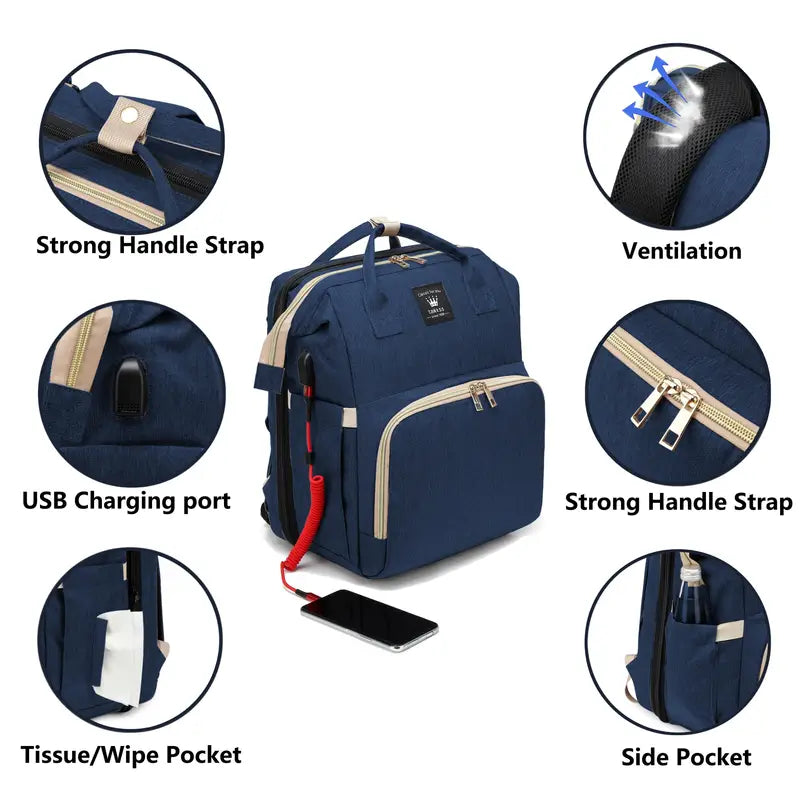 🍼The Ultimate Bed Diaper Bag for Modern Parents🎒
