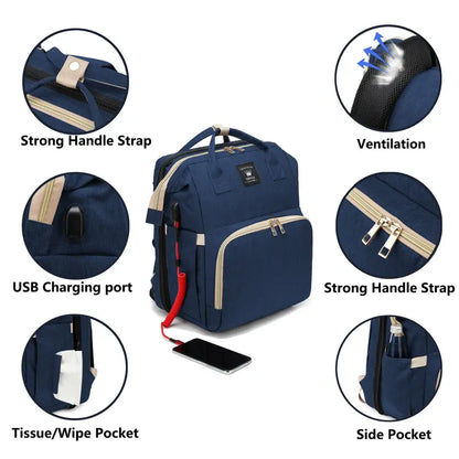 🍼The Ultimate Bed Diaper Bag for Modern Parents🎒