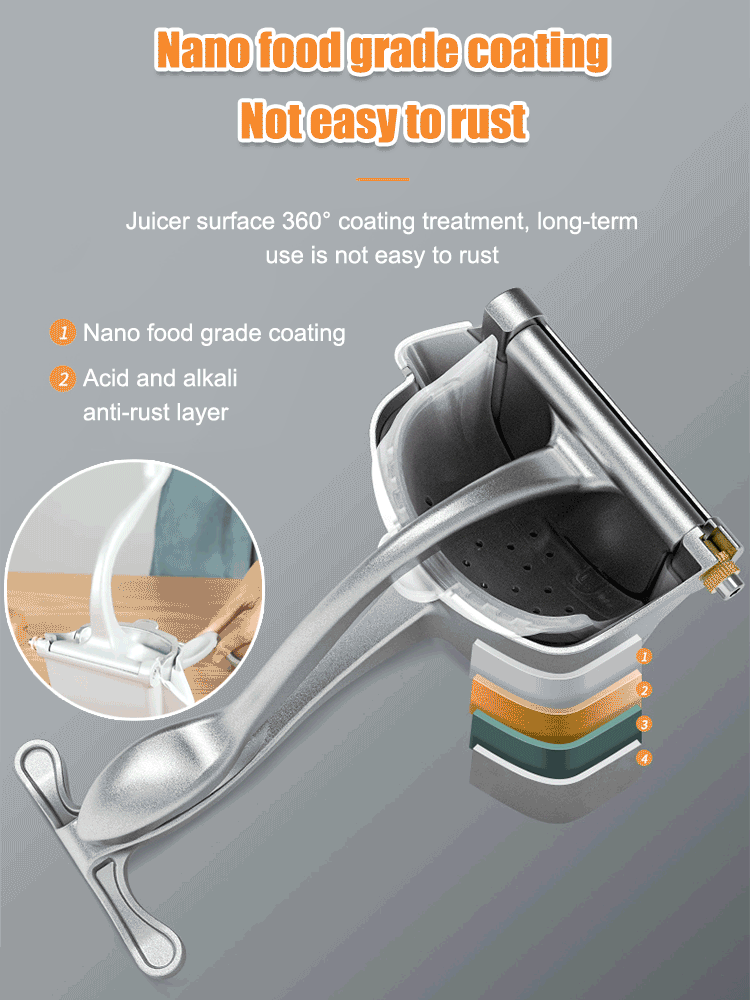 【Buy 1 Get 1 Free】304 Stainless Steel Manual Juicer - 360° Pressing, Pure Juice, No Waste💪🍹