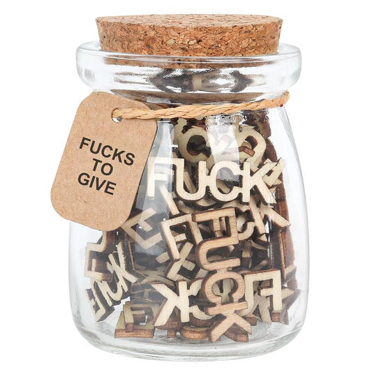 Wooden Hollow Letters Fuck Prank Gift