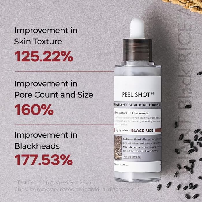 Peel Shot Glow Rice Ampoule Duo – Exfoliating, Hydrating & Brightening Serum Set
