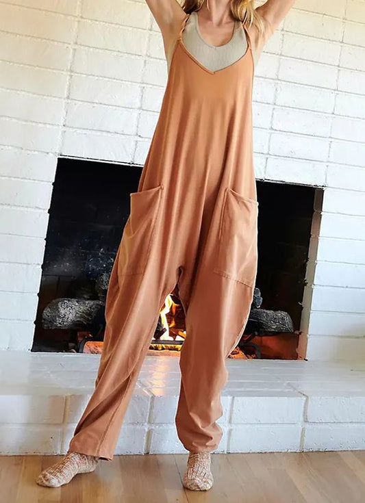 New Wide Leg Jumpsuit with Pockets